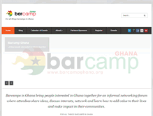 Tablet Screenshot of barcampghana.org